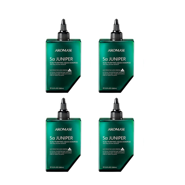 【Bundle of 4】Aromase 5α Juniper Scalp Purifyingliquid Shampoo 260ml x4