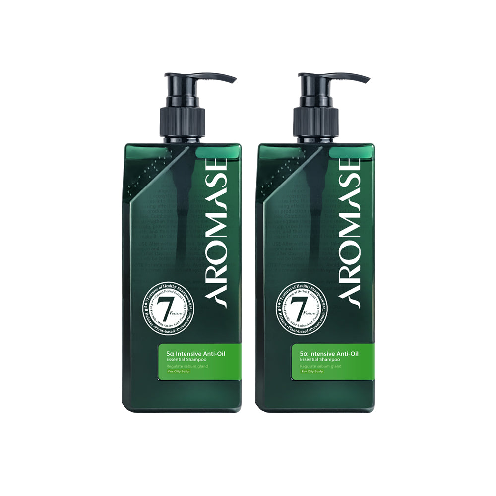 AROMASE 5α Intensive Anti-Oil Essential Shampoo 400ml x2
