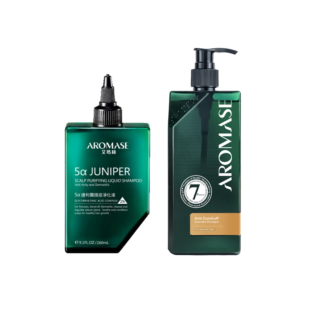 AROMASE Dandruff & Scalp Acne 2-Step Set (Large)