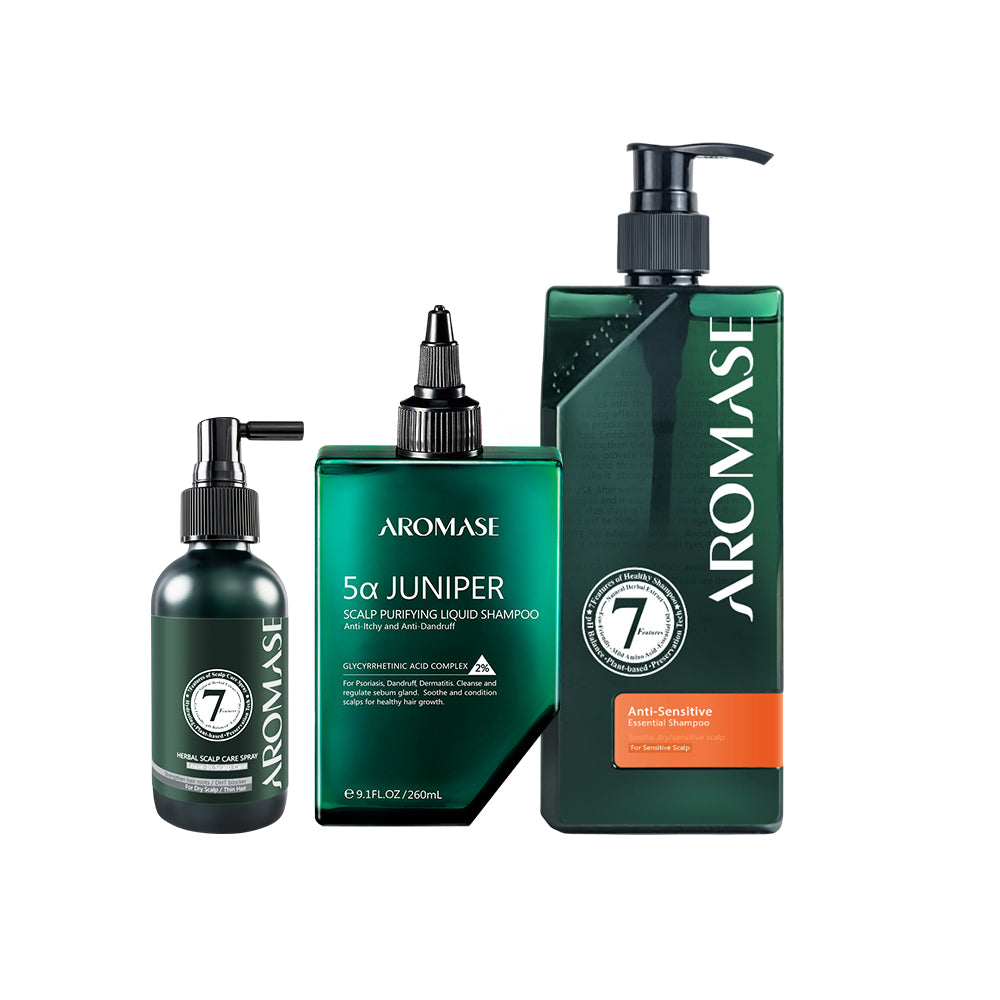 Aromase Dry & Flacky Scalp 3-Step Set (Large)