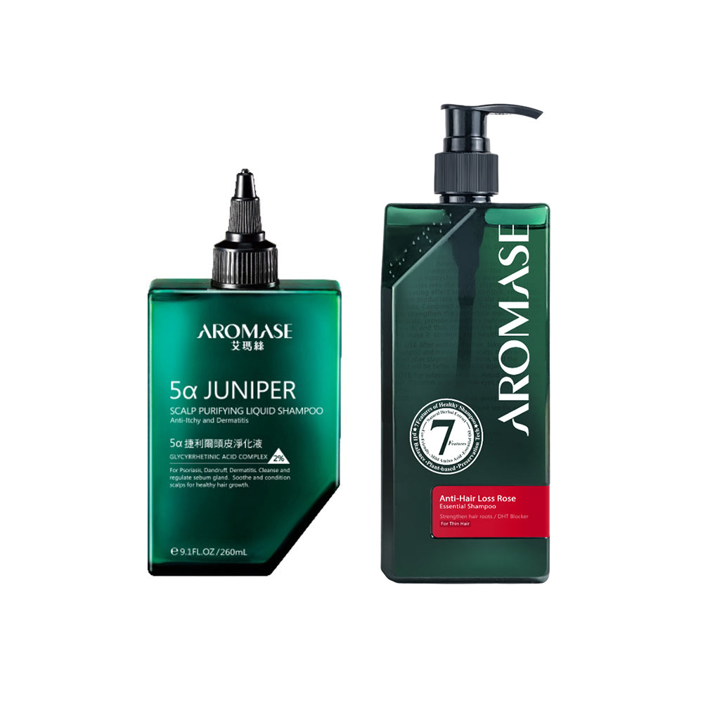 Aromase Hair Growth Rose 2-Step Set (Large)