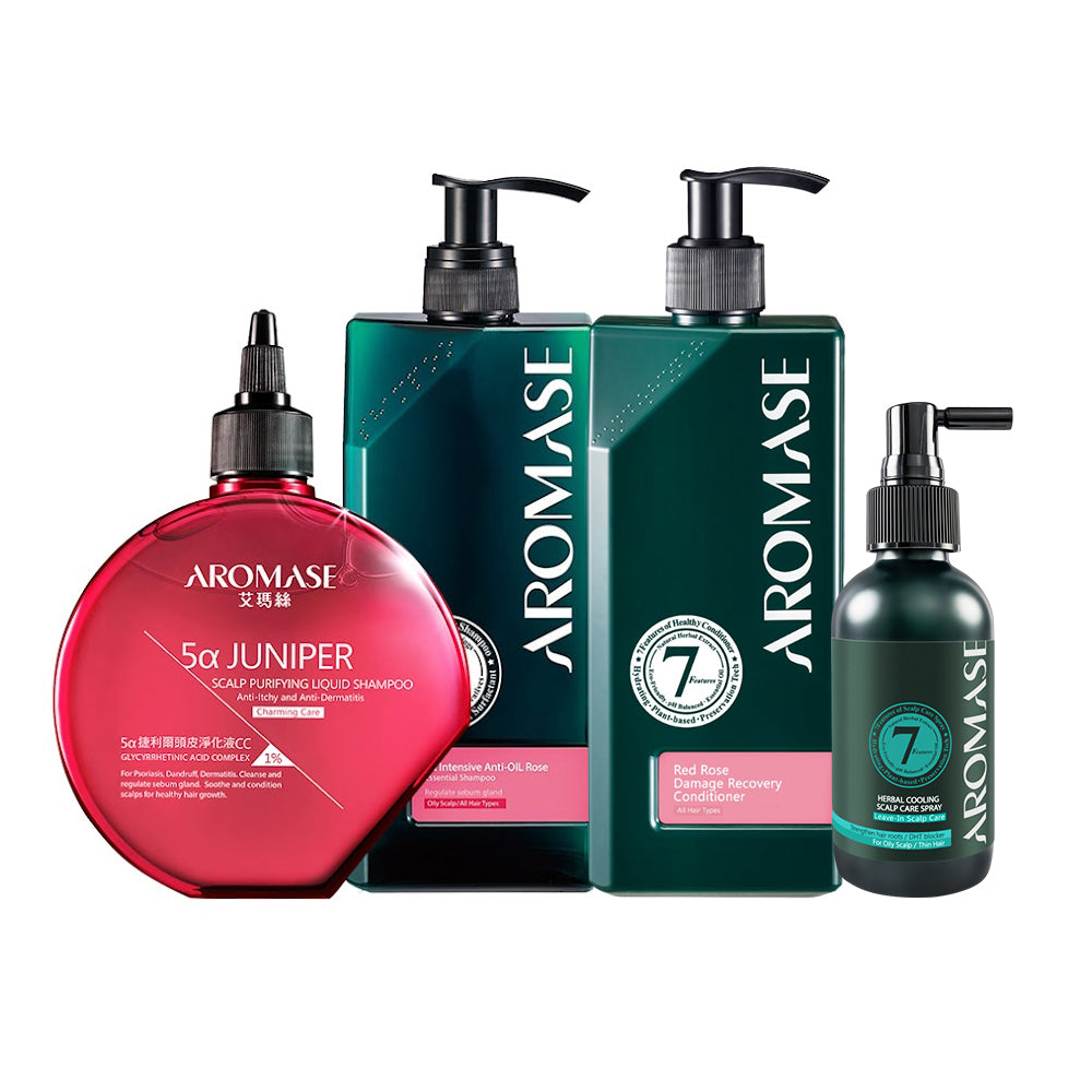 Aromase Rose Anti-Oil 4-Step Set (Large)