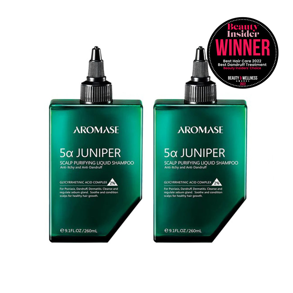 【Bundle of 2】Aromase 5α Juniper Scalp Purifyingliquid Shampoo 260ml x2