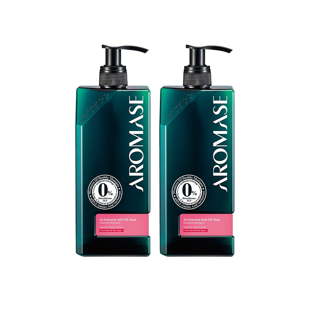 Aromase 5α 鳶尾玫瑰高效控油洗髮精 400ml x2